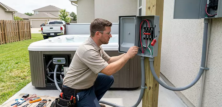 Outdoor Hot Tub Electrical Installation in Sanford